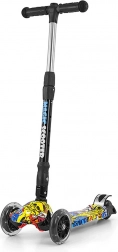 Otroški trikolesni skiro Milly Mally Magic Scooter graffiti