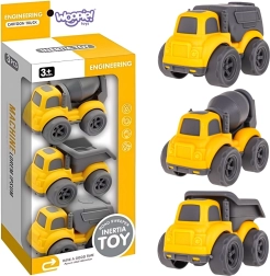 Woopie gradbena vozila 3v1 – mešalec, prekucnik in smetarsko vozilo