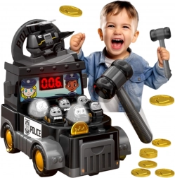 Woopie spretnostna igra Udari krta – policijski avto z dodatki