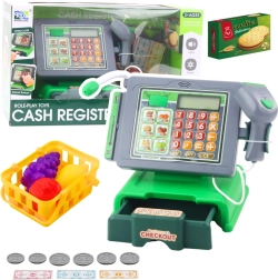 Otroška blagajna z dodatki s svetlobnimi in zvočnimi učinki – zelena
