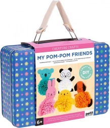 Kreativni kovček Bambulaste živalice od Petit Collage