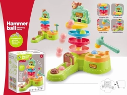 Otroško kladivce z barvnimi žogicami
