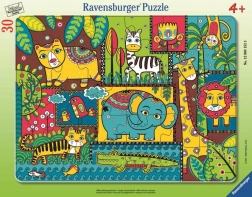 Ravensburger sestavljanka Živali v džungli 30 kosov