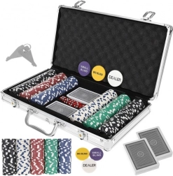 Poker set 300 žetonov v aluminijastem kovčku