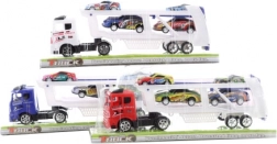 Tovornjak z dirkalnimi avtomobili, 3 barve