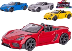 Kovinski model avtomobila Welly Porsche 718 Spyder RS z vzvratnim navijanjem 12 cm