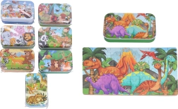 Sestavljanka 60 kosov v pločevinasti škatlici