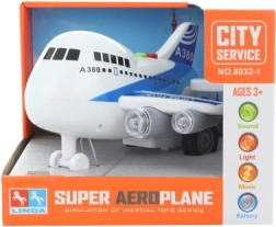 Veliko baterijsko letalo s svetlobo in zvokom