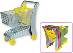 Nakupovalni voziček s sedežem siv