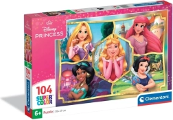 Sestavljanka 104 koščkov Disney princeske Clementoni