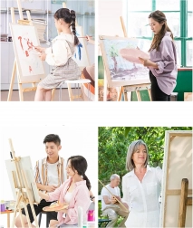 Slikanje po številkah z okvirjem 30 × 40 cm – leopard