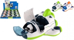 Plastični vesoljski raketoplan s kozmonavtom na vztrajnik