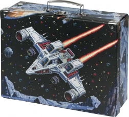 Zložljiv šolski kovček Pixel Space s kovinskimi elementi