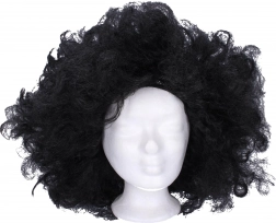 črna lasulja za karneval in tematske zabave