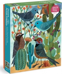 Galison sestavljanka Puščavski ptičji prijatelji 1000 koščkov