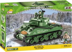 Konstrukcijski set tank COBI Sherman M4A3E2 Jumbo Cobra King (720 kosov)