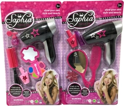 Otroški kozmetični komplet s sušilnikom za lase – igra frizerke in ličenja