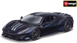 Ferrari TOP 488 Pista modra s srebrnim črtom 1:24 model Bburago