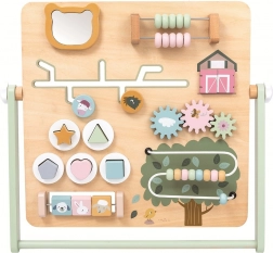 Lesena aktivnostna deska kmetija za otroke 2+