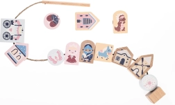 Cubika Pastel nizanka pravljica – lesen nizalni set