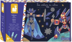 Janod Pisane pesek z bleščicami Junaki