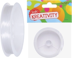 Prozorna najlonska vrvica za kroglice 0,6 mm, 14 m