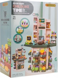 Otroški supermarket s funkcijo luči in zvoka + dodatki