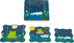 Plastne puzzle Žabji princ Small Foot