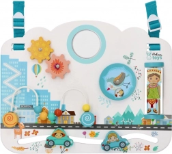 Lesena senzorična aktivna tabla Otroci sveta