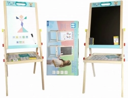 Lesena dvostranska tabla 85 cm z dodatki