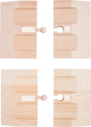 Small foot lesene rampe za avtomobilsko stezo, 4 kosi