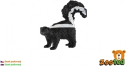 Plastična figurica črtastega skunka 5 cm