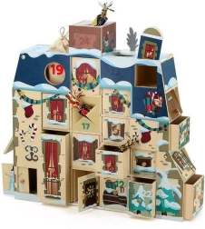 Vilac leseni adventni koledarski hišica