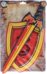 Pena meč in ščit za otroke