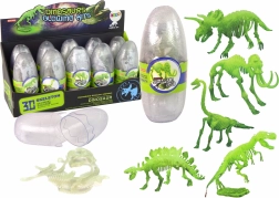 Svetleča 3D kost Hlodavca Mamuta v plastičnem jajcu