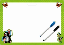 Dvostranska brisalna risalna podloga Krtek A4