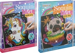 Ustvarjanje slik po številkah – samorog ali kužek, 20 × 25 cm