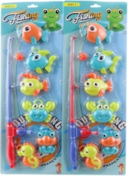 Lovljenje ribic – otroška igra s palico in morskimi živalmi