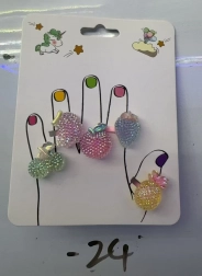 Set prstančkov s sadjem, 5 kosov