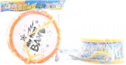 Otroški plastični boben s palčkami 21 cm