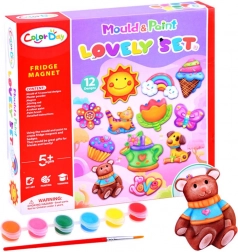 Kreativni set za izdelavo in barvanje magnetov