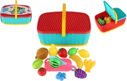 Piknik košara z rezalnim sadjem in zelenjavo, 15 kosov