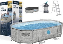 Samostoječi bazen Bestway Power Steel Swim Vista 427 x 250 x 100 cm