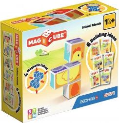 Geomag Magicube Vesela živalca – magnetne kocke za otroke