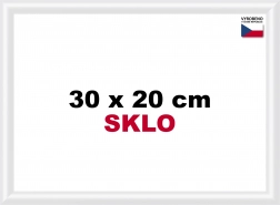 Plastični okvir 30x20 cm bel