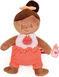 Doudou Jolijou punčka 18 cm oranžna