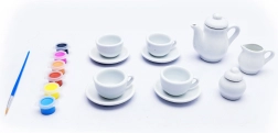 kreativni set za poslikavo čajnega servisa