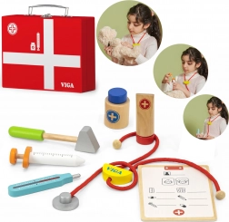Leseni zdravniški komplet v kovčku VIGA