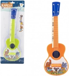 Plastični ukulele z živalicami 40 cm s trzalico