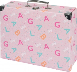 Zložljiv šolski kovček BAAGL Logo roza s kovinskimi okovi